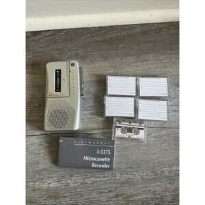 Vintage GE 3-5377 Micro Cassette Recorder Silver Parts